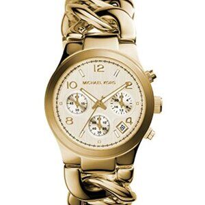 Michael Kors - MK3131 Runway Twist gold chronograph bracelet watch
